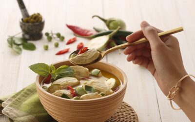 Ricette thailandesi. Pollo al curry verde